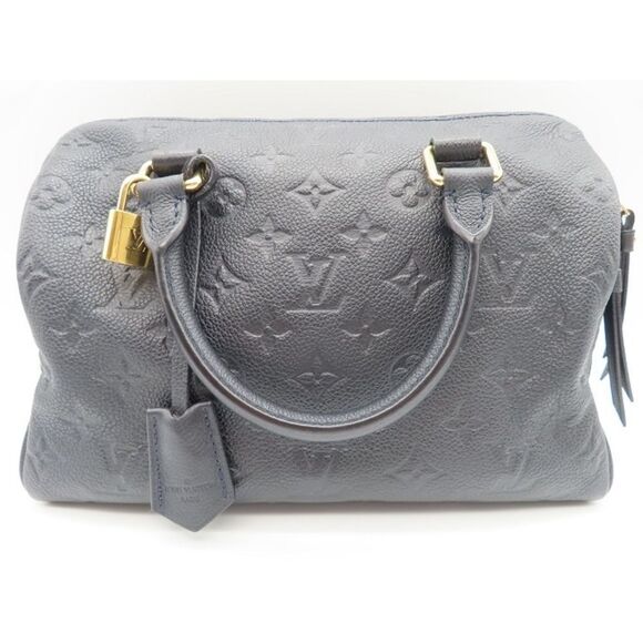 Louis Vuitton Speedy Bandouliere 25 Handbag Emplant Navy - Picture 1 of 8